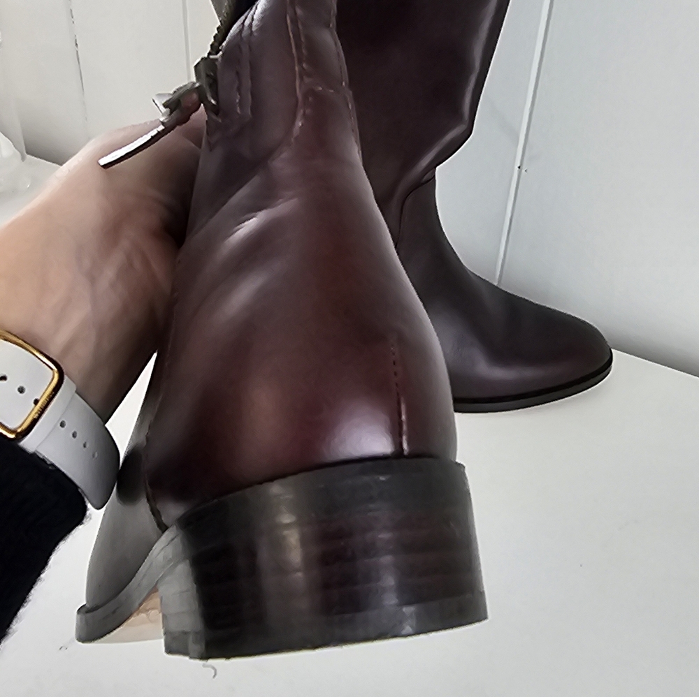 Cole Haan Brown Leather Arlington Riding Boots Size 7.5 Retail $398 - Picture 11 of 14